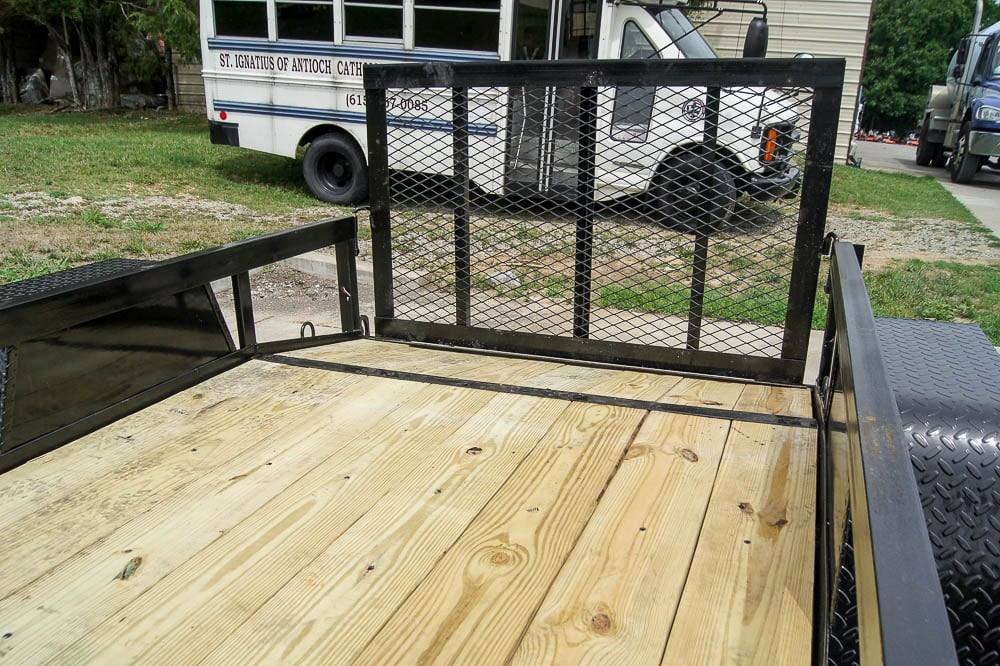 5×8 Powder Coated Dovetail Utility Trailer Single 3,500lb Axle image 9
