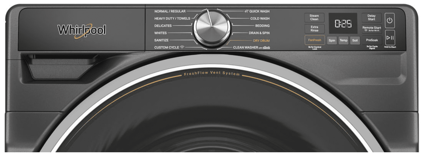 Whirlpool WFW6720RU 27-Inch 5.0 cu. ft. Smart Front Load Washer, White image 4