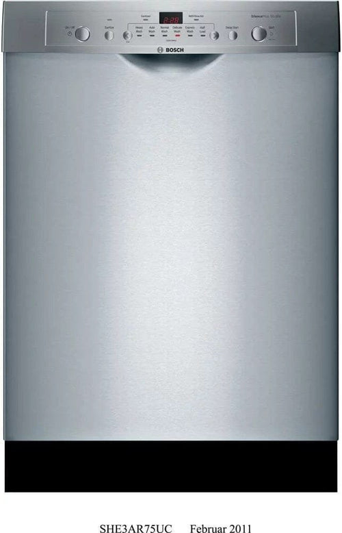 Bosch Ascenta 24″ SHE3AR75UC Built-In Dishwasher – Stainless Steel image 0