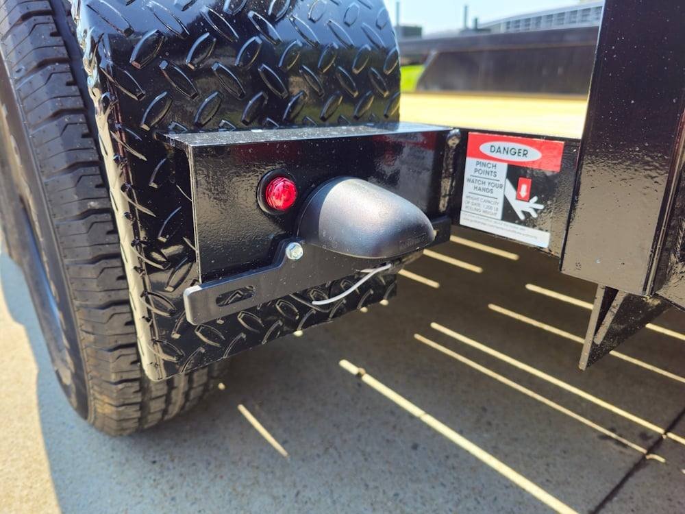 6’4″ x 14 Utility Trailer Powder Coated Dovetail (2) 3500 Axles 7k GVWR image 14