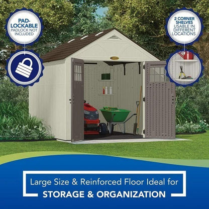 Suncast Tremont 8×10 BMS8100 Outdoor Resin Storage Shed image 3