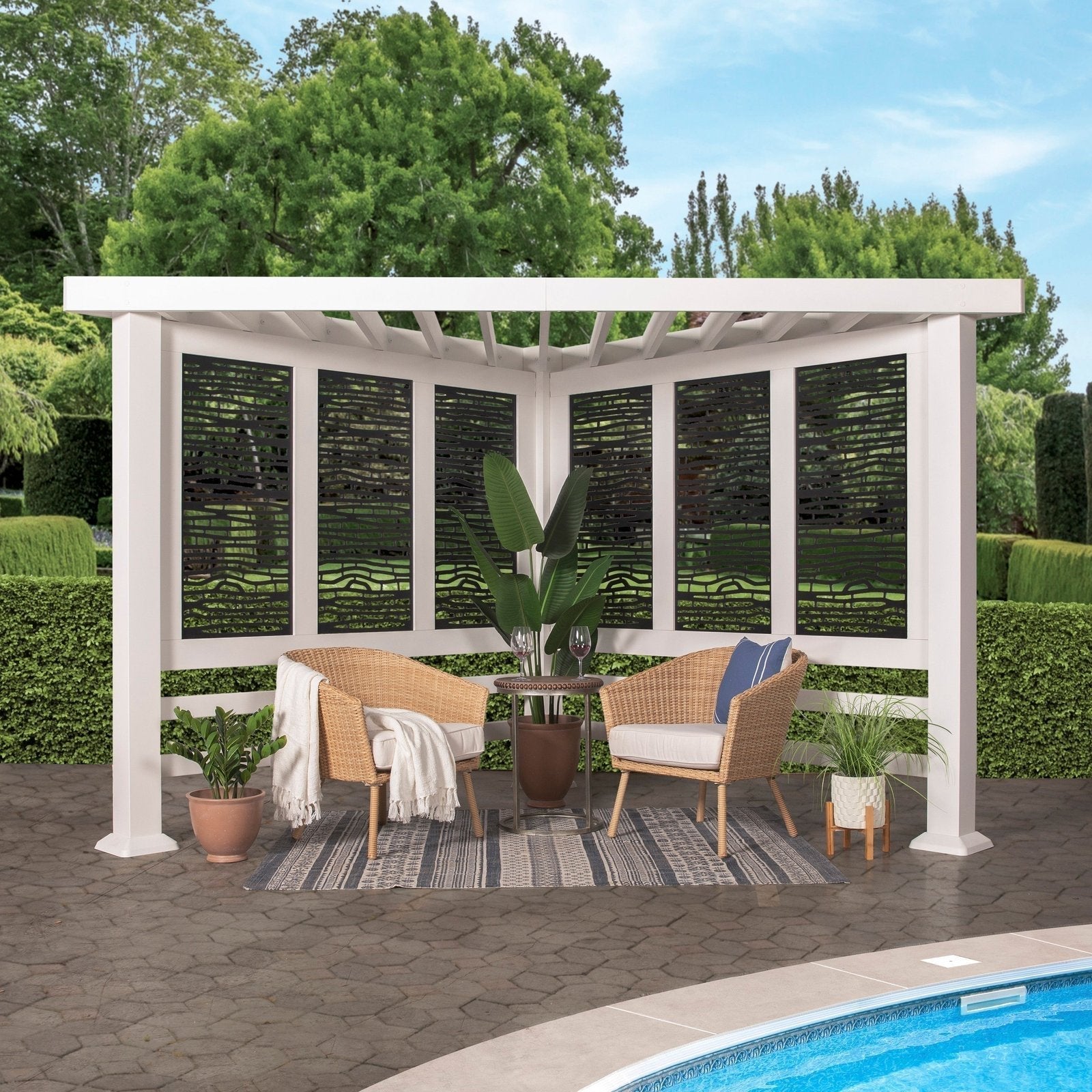 Richmond Modern Steel Cabana Pergola image 0