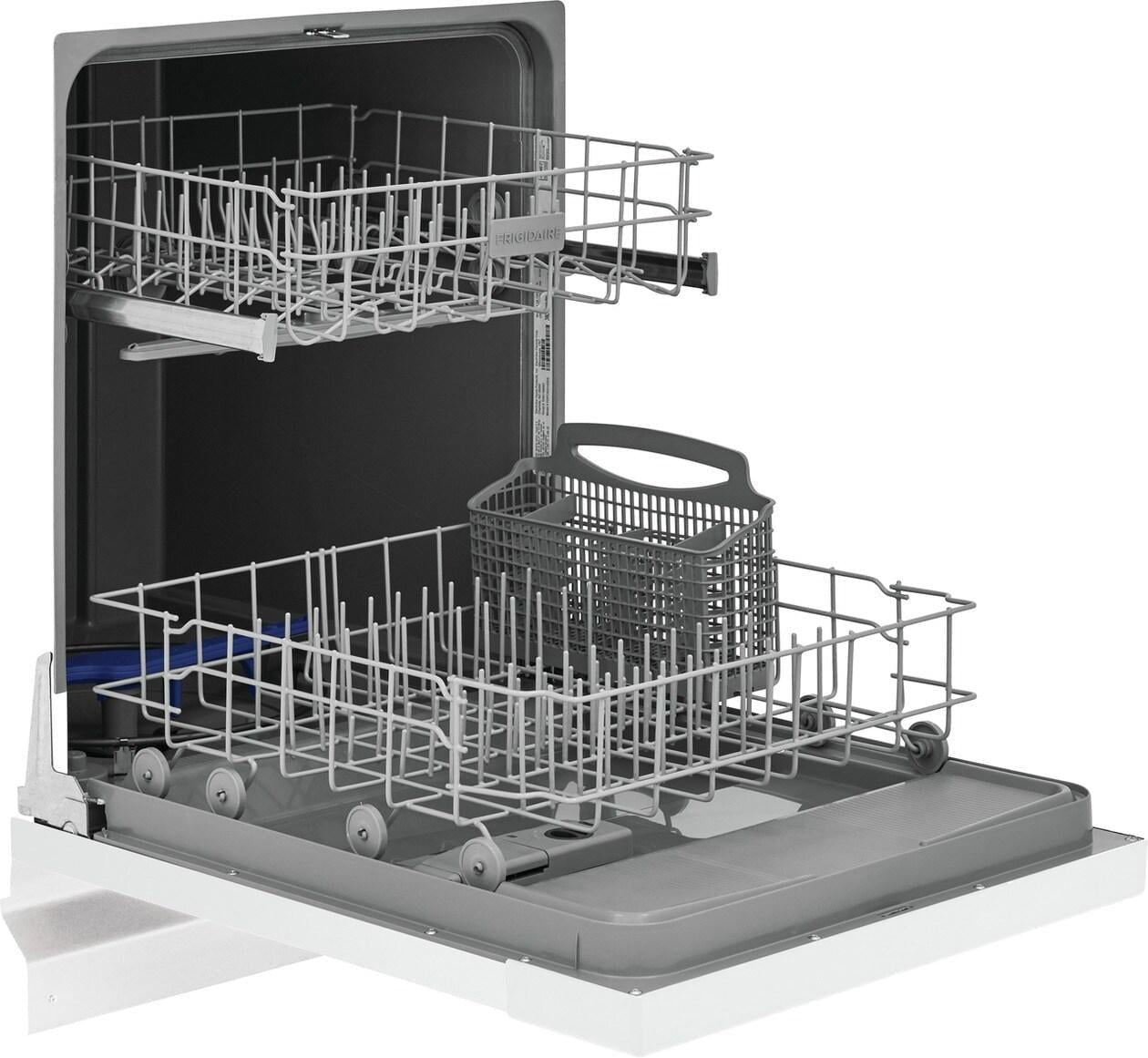 Frigidaire FDPC4221AW 24″ Built-In Dishwasher, Front Control, White image 1