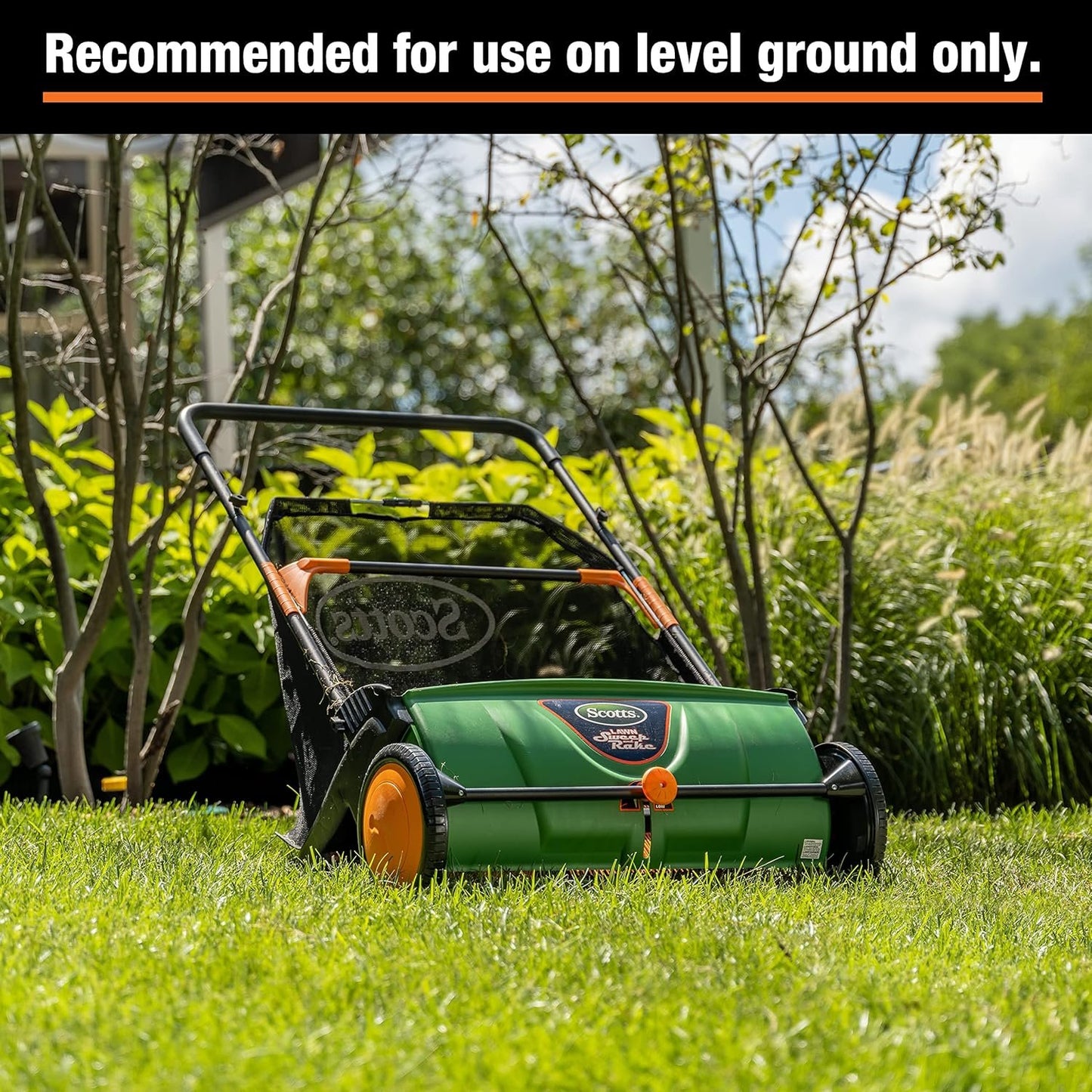 Scotts 26 in. Push Lawn Sweeper LSW70026S, Black/Green image 7