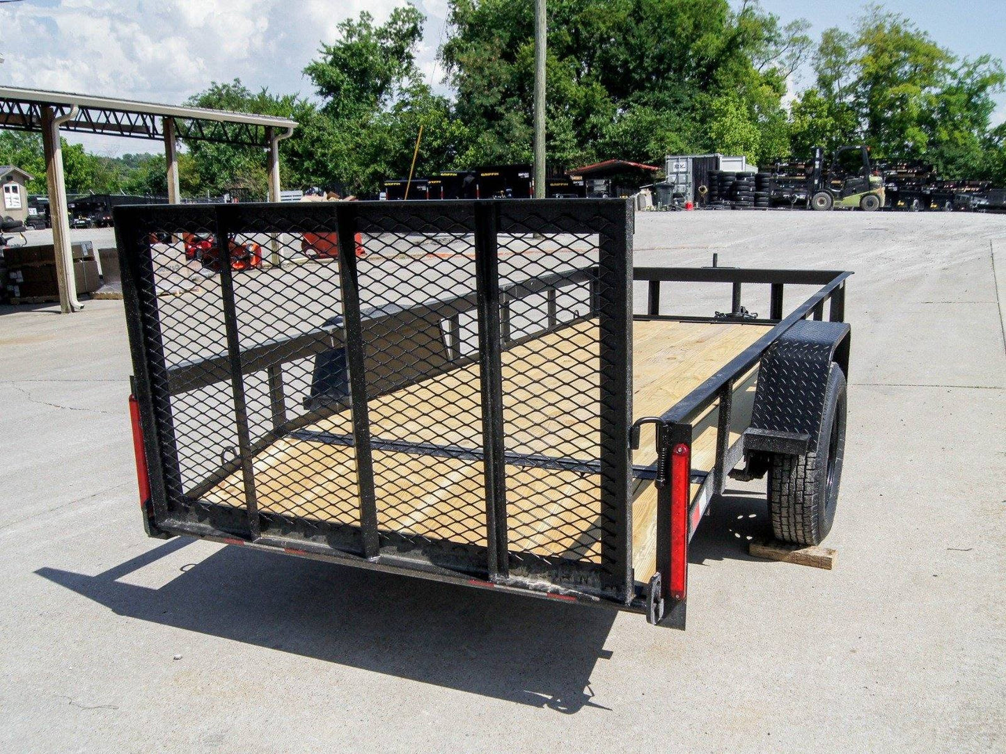 5×12 Powder Coated Dovetail Utility Trailer 3500lb Axle image 4