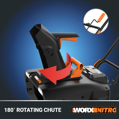 Worx WG471 40V Power Share 20″ Cordless Snow Blower with Brushless Motor image 4