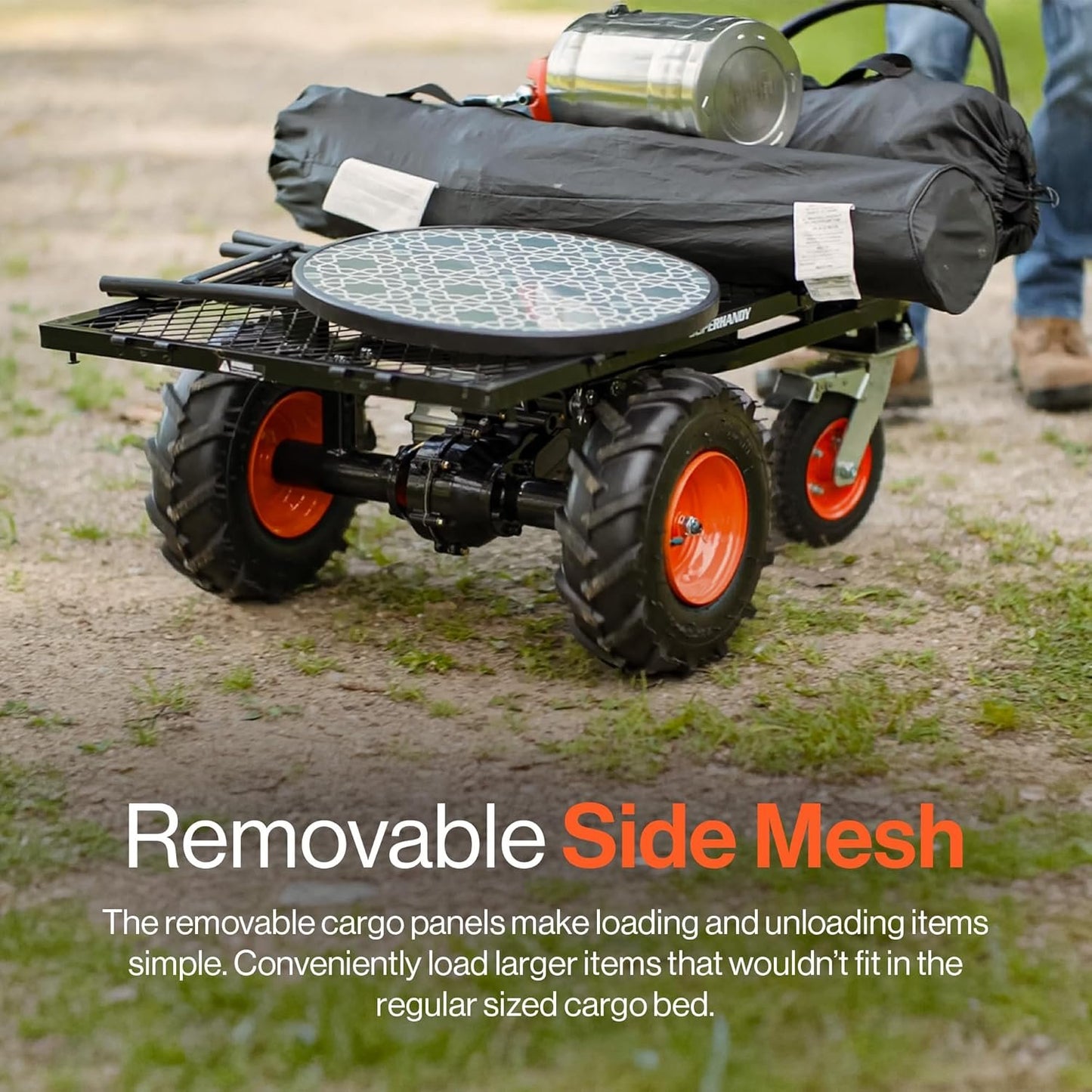 SuperHandy 48V Electric Power Wagon Utility Cart, 660 lb Load, 1000 lb Hauling Capacity image 6