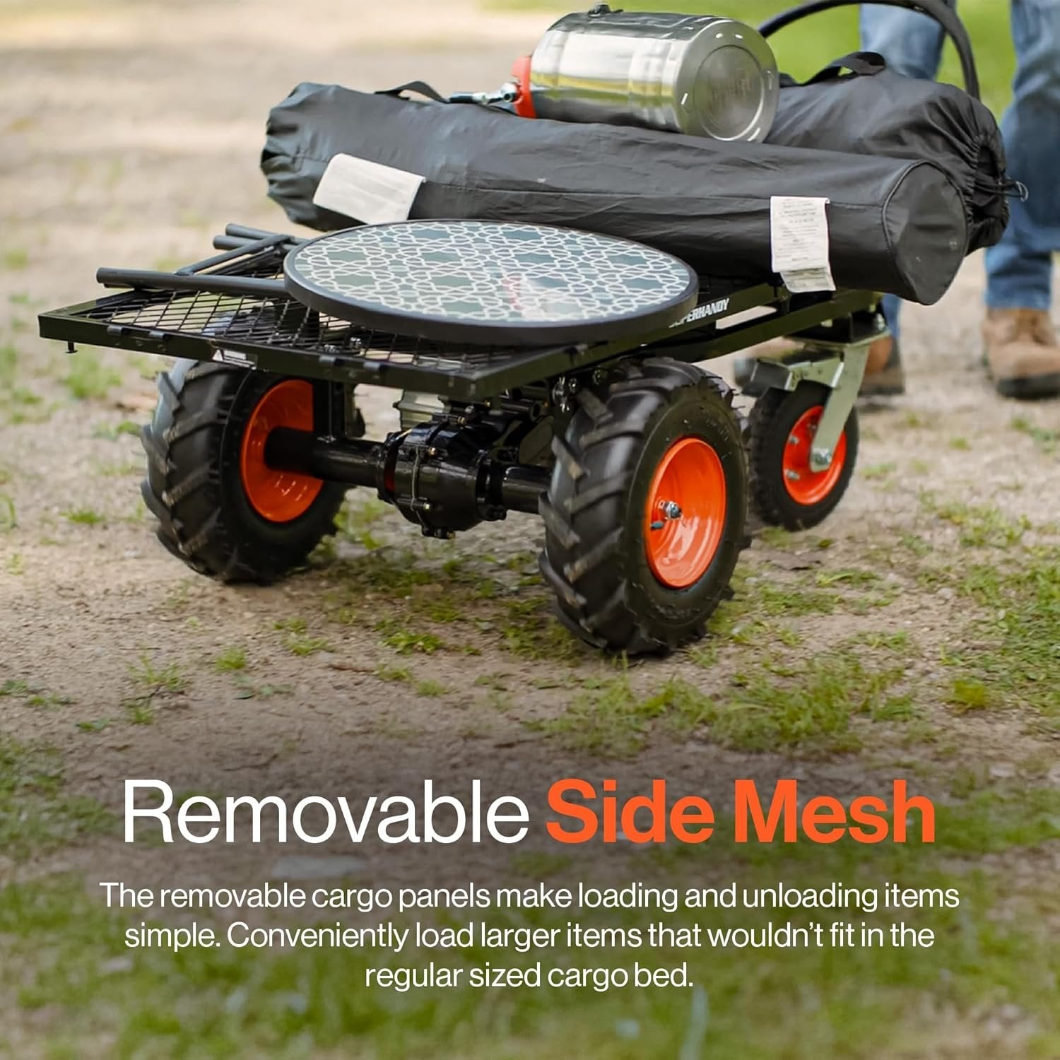 SuperHandy 48V Electric Power Wagon Utility Cart, 660 lb Load, 1000 lb Hauling Capacity image 6