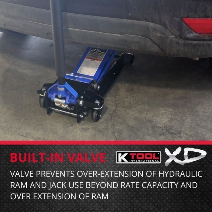 K Tool Heavy-Duty Low-Profile 3.33 Ton Floor Jack image 4