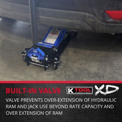 K Tool Heavy-Duty Low-Profile 3.33 Ton Floor Jack image 4
