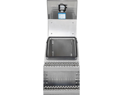 Buyers Products 28-in x 24-in x 19-in Smooth Aluminum Step Box Truck Tool Box 1705285 image 8