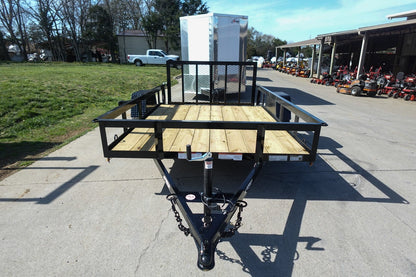 6′ 4″ x 10 Utility Trailer Dovetail Powder Coated With Gate 3,500lb Axle image 2