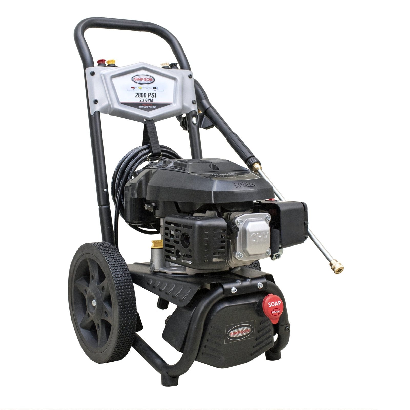 Simpson MegaShot MS61114 2800 PSI Gas Pressure Washer with Kohler XTX675 Engine image 0