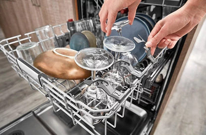KitchenAid – Top Control Built-In Dishwasher with Stainless Steel Tub, FreeFlex Third Rack, 44dBA – Black stainless steel image 3