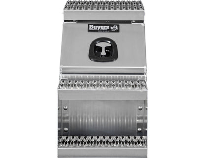 Buyers Products 28-in x 24-in x 19-in Smooth Aluminum Step Box Truck Tool Box 1705285 image 7