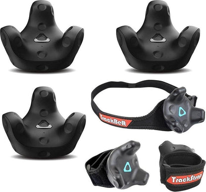 HTC 3 Pack VR VIVE Tracker (3.0) with Rebuff Reality TrackBelt 2 TrackStraps image 0