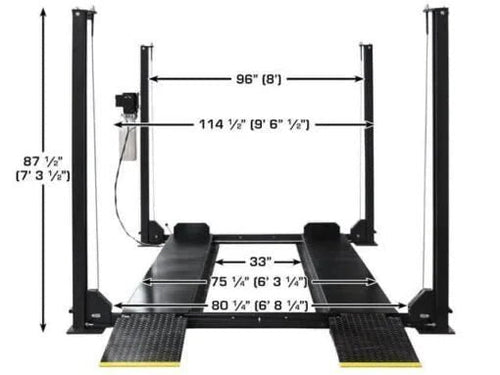 Atlas Apex 8 8,000 lb 4-Post Lift Car image 0
