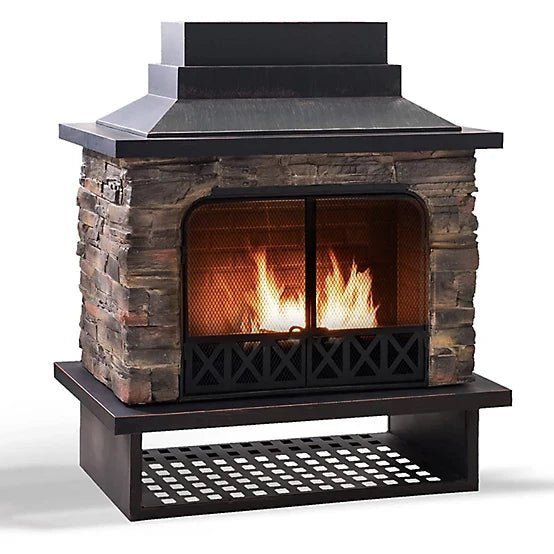 Sunjoy Canyon Wood-Burning Fireplace, Heats 2.14 sq. ft. image 0
