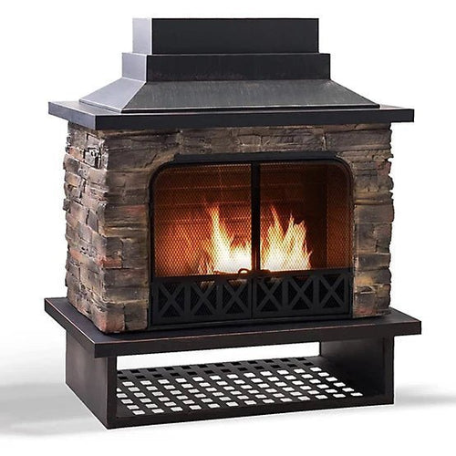 Sunjoy Canyon Wood-Burning Fireplace, Heats 2.14 sq. ft. image 0