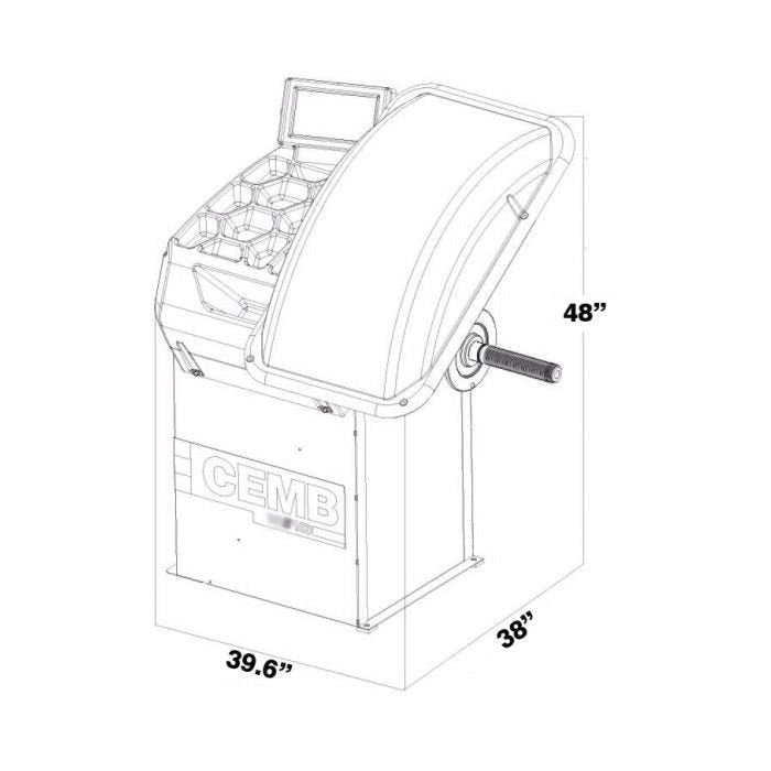 CEMB EZ10 3D Data Entry Wheel Balancer image 6