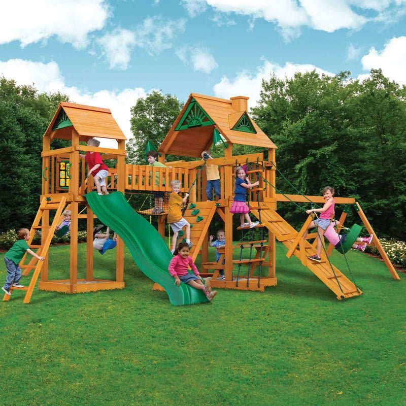 Pioneer Peak Swing Set with Clatter Bridge and Tire Swing image 4