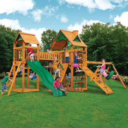 Pioneer Peak Swing Set with Clatter Bridge and Tire Swing image 4