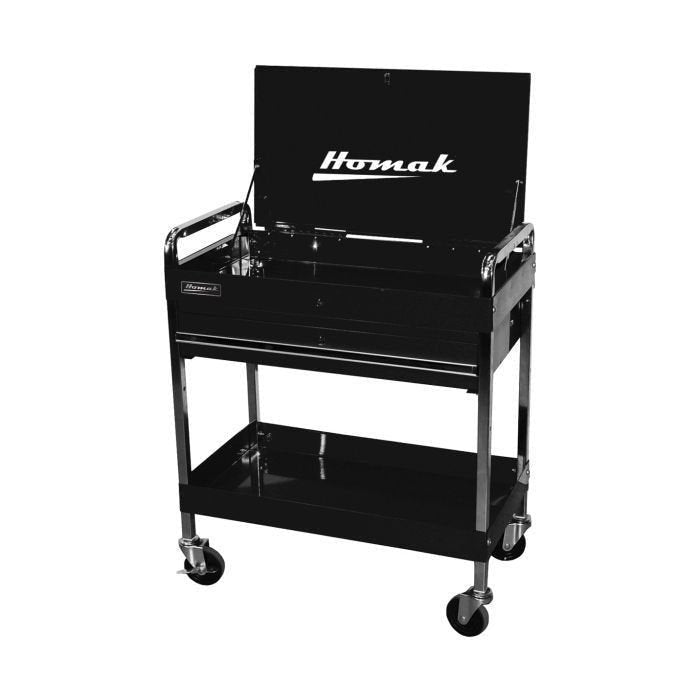 Homak Pro Series 32″ One Drawer Flip Top Service Cart image 0
