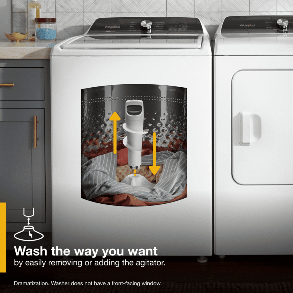 Whirlpool WTW5057LW 4.7 – 4.8 Cu. ft. Top Load Washer w/ Removable Agitator image 3