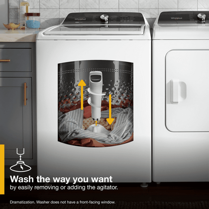 Whirlpool WTW5057LW 4.7 – 4.8 Cu. ft. Top Load Washer w/ Removable Agitator image 3