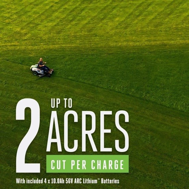 EGO Power ZT4204L 42-Inch 56-Volt Lithium-ion Cordless Z6 Zero Turn Riding Mower with (4) 10.0Ah Batteries and Charger Included image 3