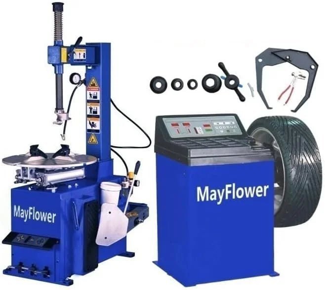 1.5 HP Tire Changer Wheel Changers Machine Balancer Rim Clamp Combo 560 680 image 0