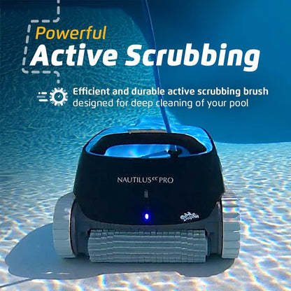 Dolphin Nautilus CC Pro Wi-Fi Robotic Pool Vacuum Cleaner up to 50 FT – Waterline Scrubber Brush image 5