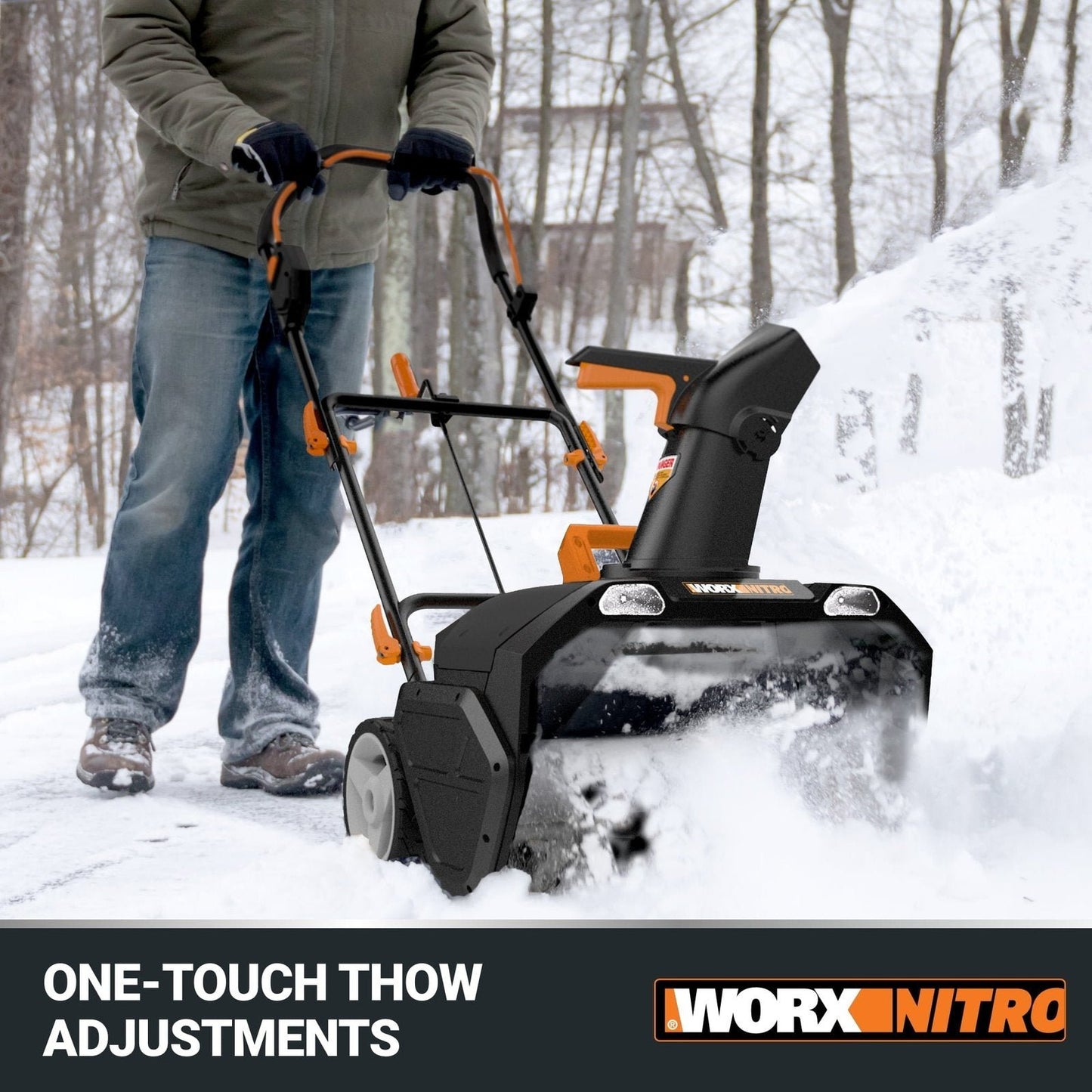 Worx WG471 40V Power Share 20″ Cordless Snow Blower with Brushless Motor image 5
