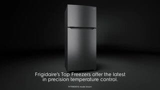 Frigidaire – 13.9 Cu. Ft. Top-Freezer Refrigerator – Brushed Steel image 3