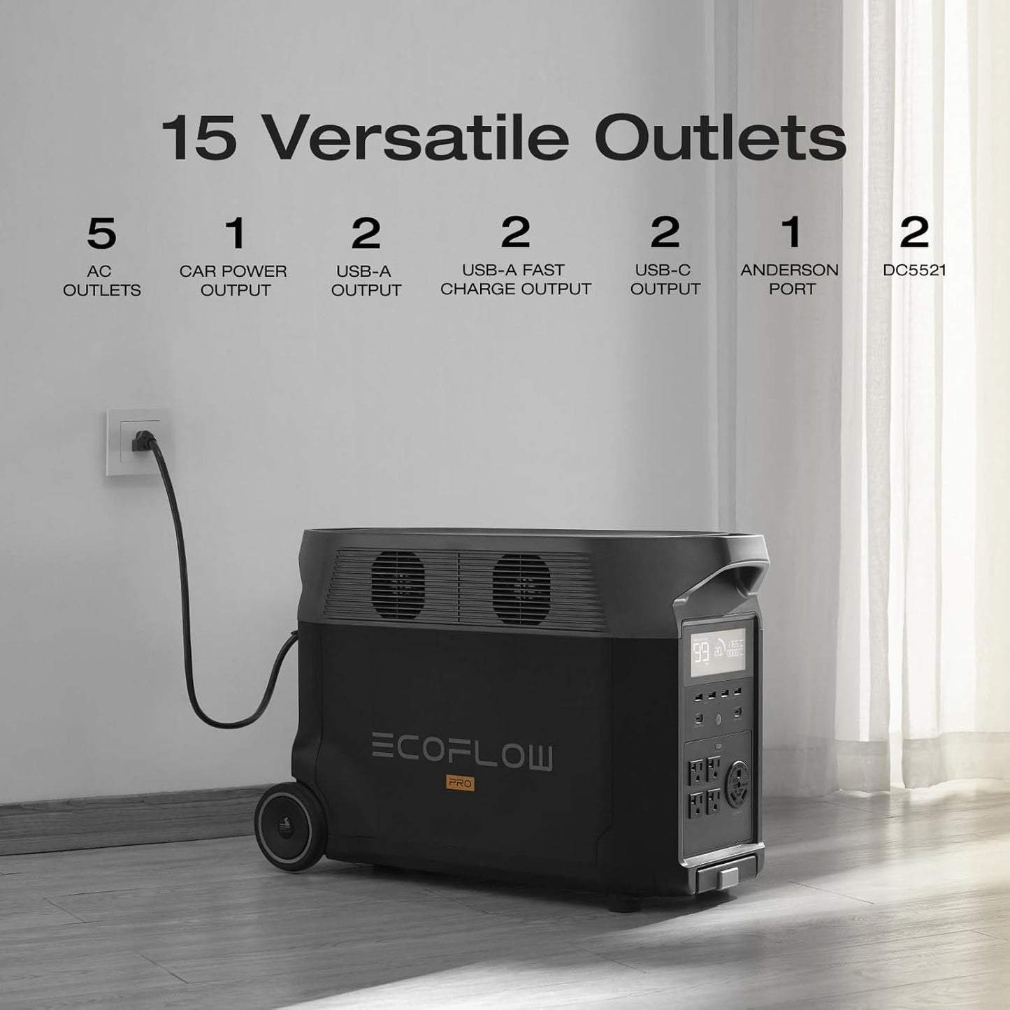 EF ECOFLOW DELTA Pro 3600Wh Portable Power Station – 3600W LiFePO4 image 22