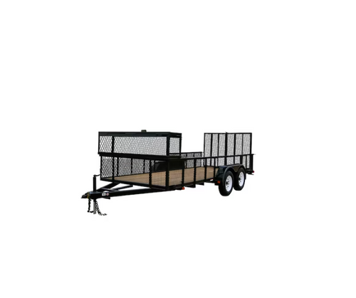 Carry-On Trailer 6-ft x 16-ft Treated Lumber Utility Trailer with Ramp Gate image 0