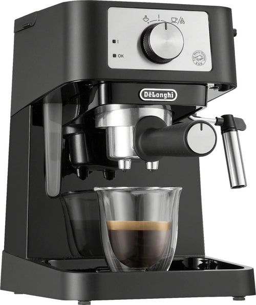 De’Longhi – Stilosa 15 Bar Pump Espresso Machine – Black and Stainless image 0
