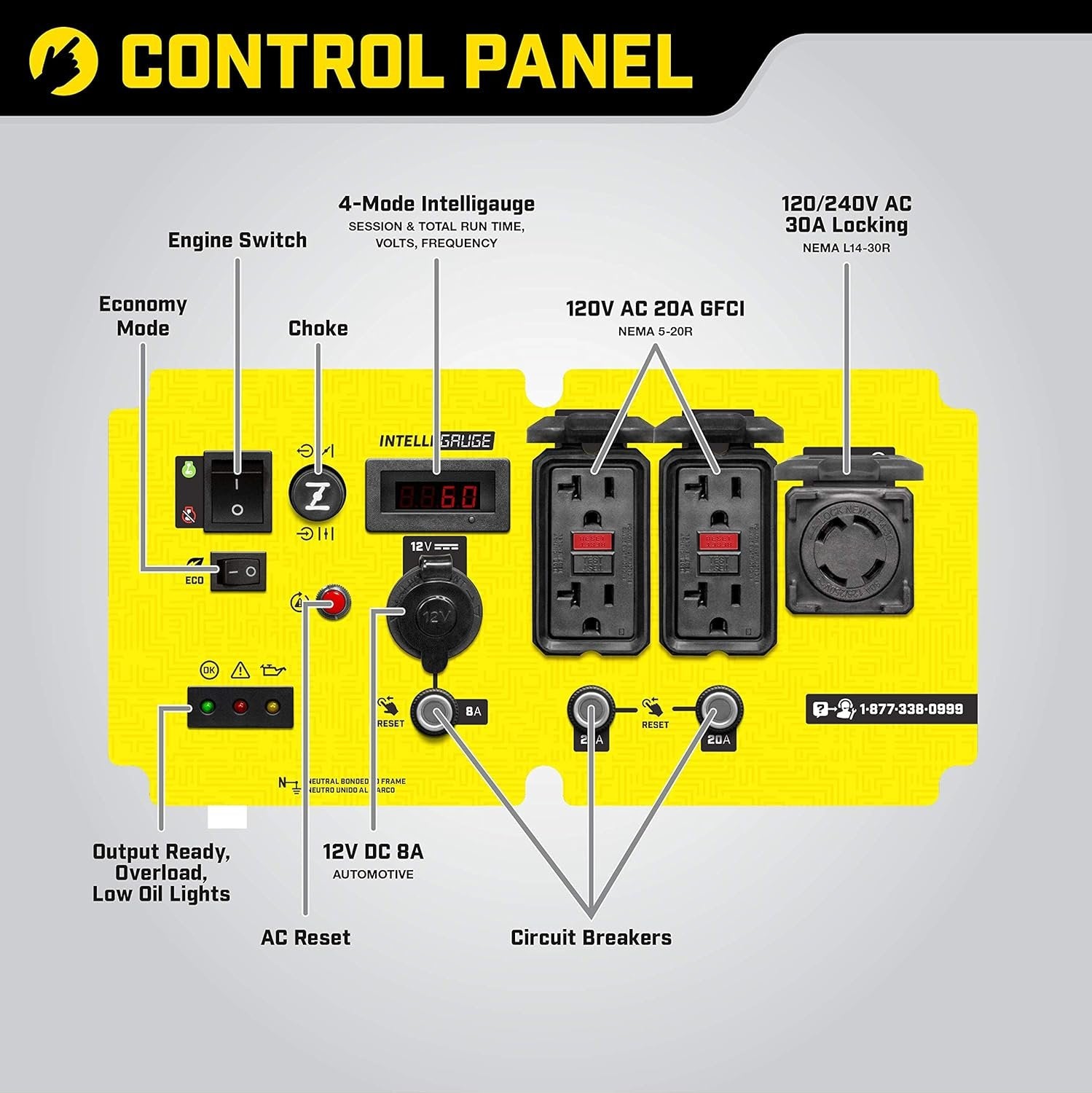 Champion 6250-Watt Open Frame Inverter Generator (100519) + Weather-Resistant Storage Cover image 2