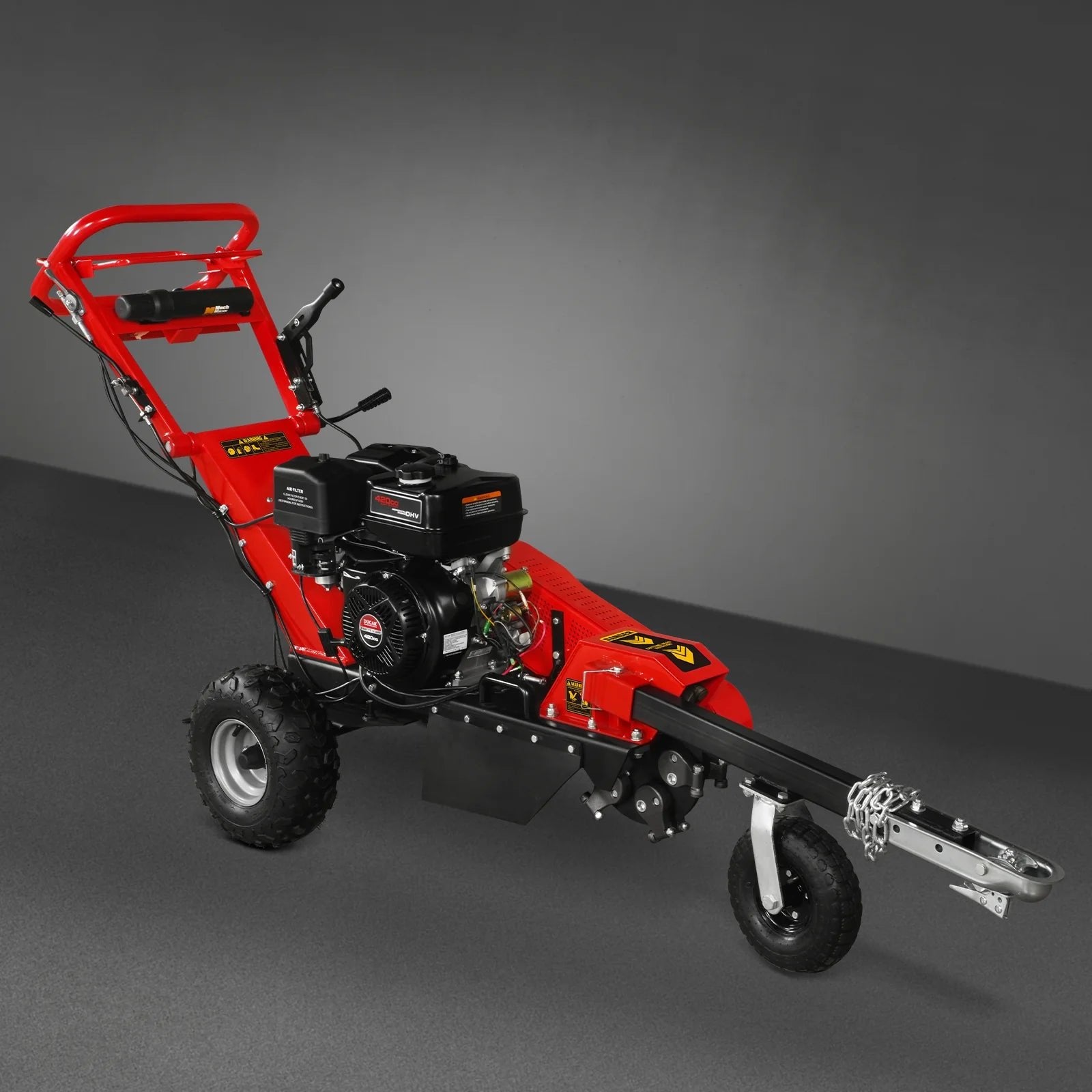 15 inch 15HP 420cc DUCAR E-Start Stump Grinder with Tow Bar, SG380 image 23