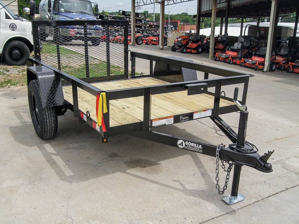 5×8 Powder Coated Dovetail Utility Trailer Single 3,500lb Axle image 4