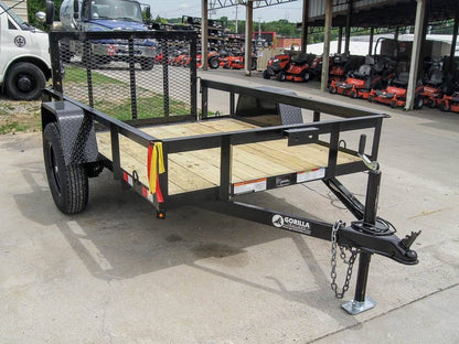 5×8 Powder Coated Dovetail Utility Trailer Single 3,500lb Axle image 4