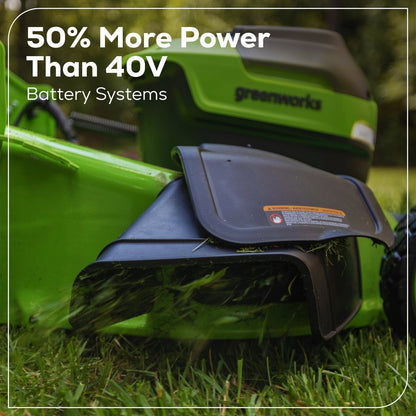 Greenworks 60V 21″ Self Propelled Lawn Mower with (1) 8.0 Ah Battery & Rapid Charger 2546402 image 10